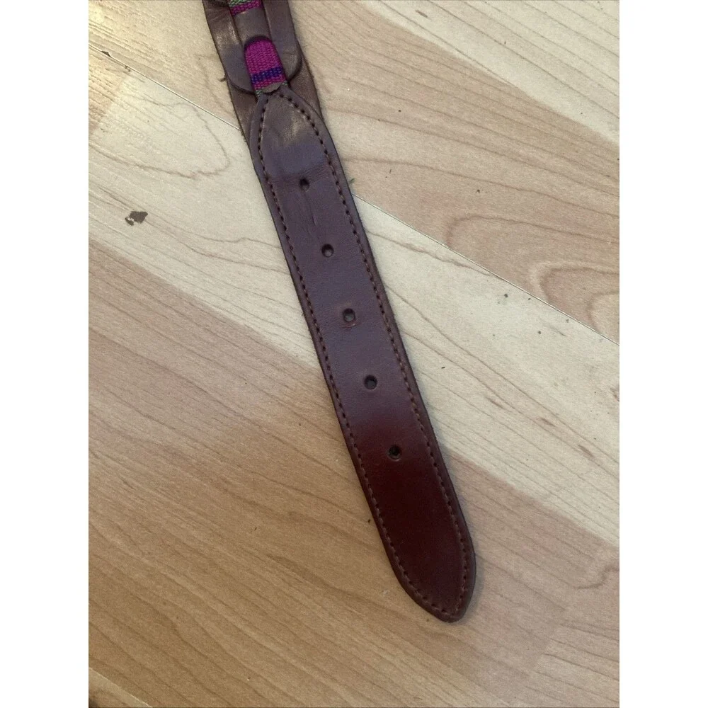Genuine Leather Belt Western Colorful Made In Guatemala  M/L 38”